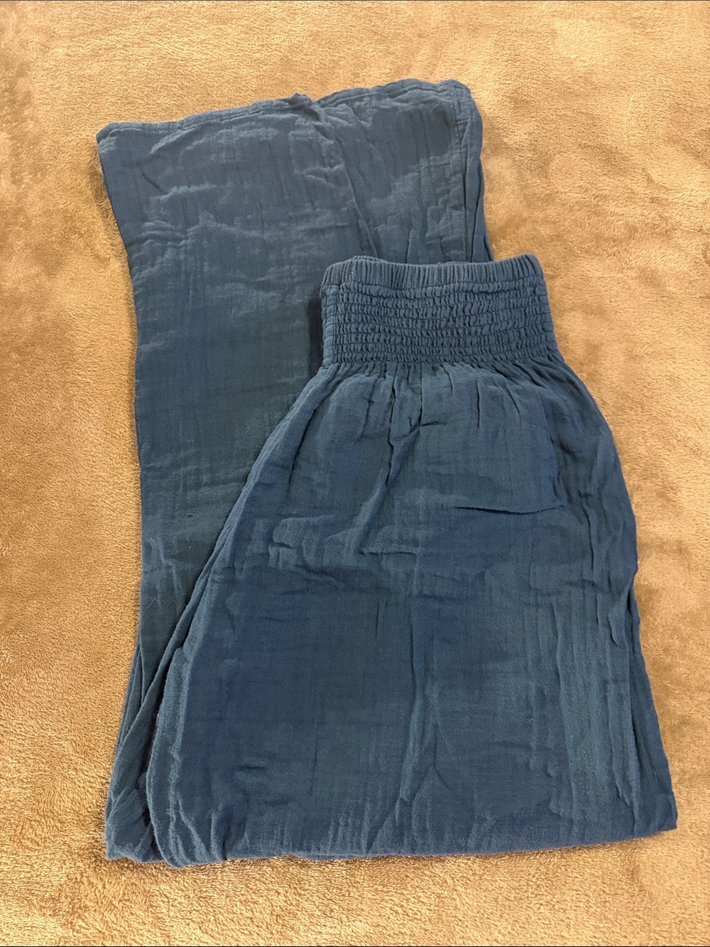 Lotus & Luna teal linen pants size s/m